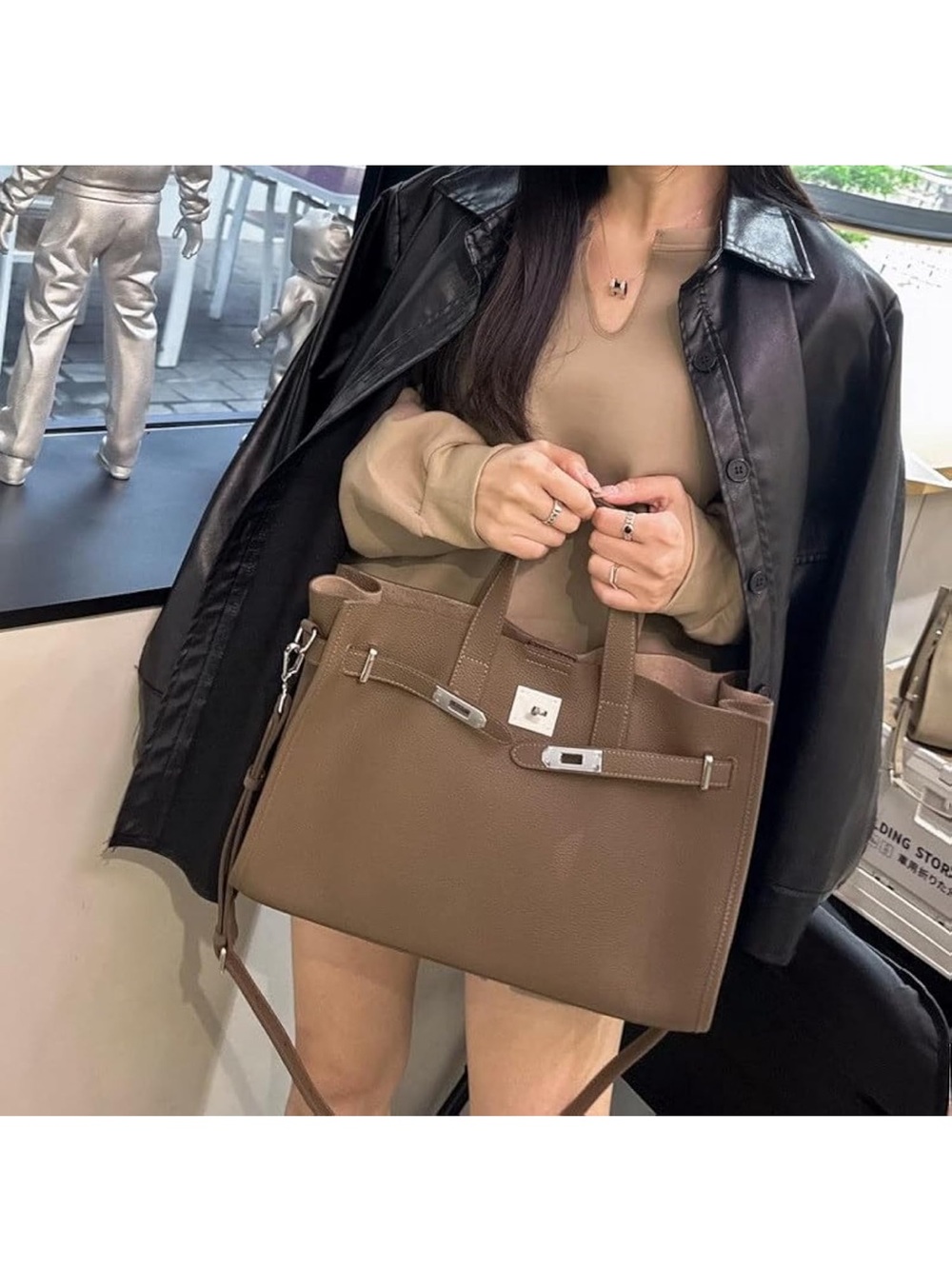 Viral Amazon HaiPomo Tote in Taupe